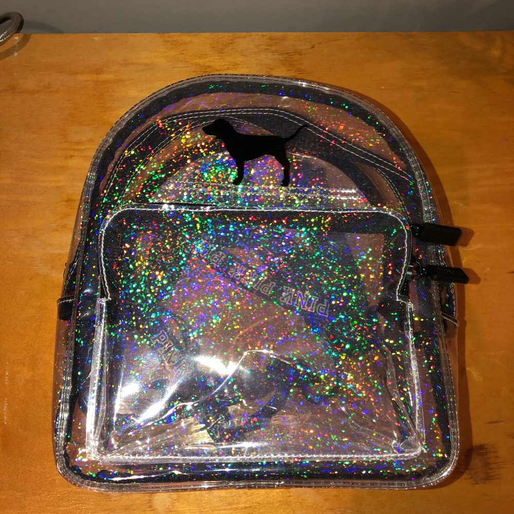 Clear plastic back pack